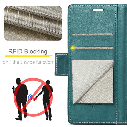 Google Pixel 8a Leather Wallet Case - RFID Blocking, Stand Function, Card Slots