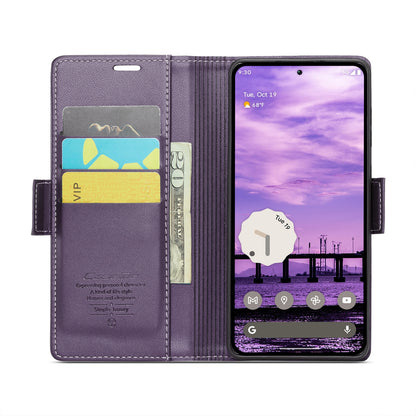 Google Pixel 9 Leather Wallet Case - RFID Blocking, Stand Function, Card Slots