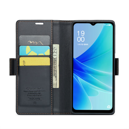 OPPO A57/A57s 4G Global Leather Wallet Case - RFID Blocking, Stand Function, Card Slots