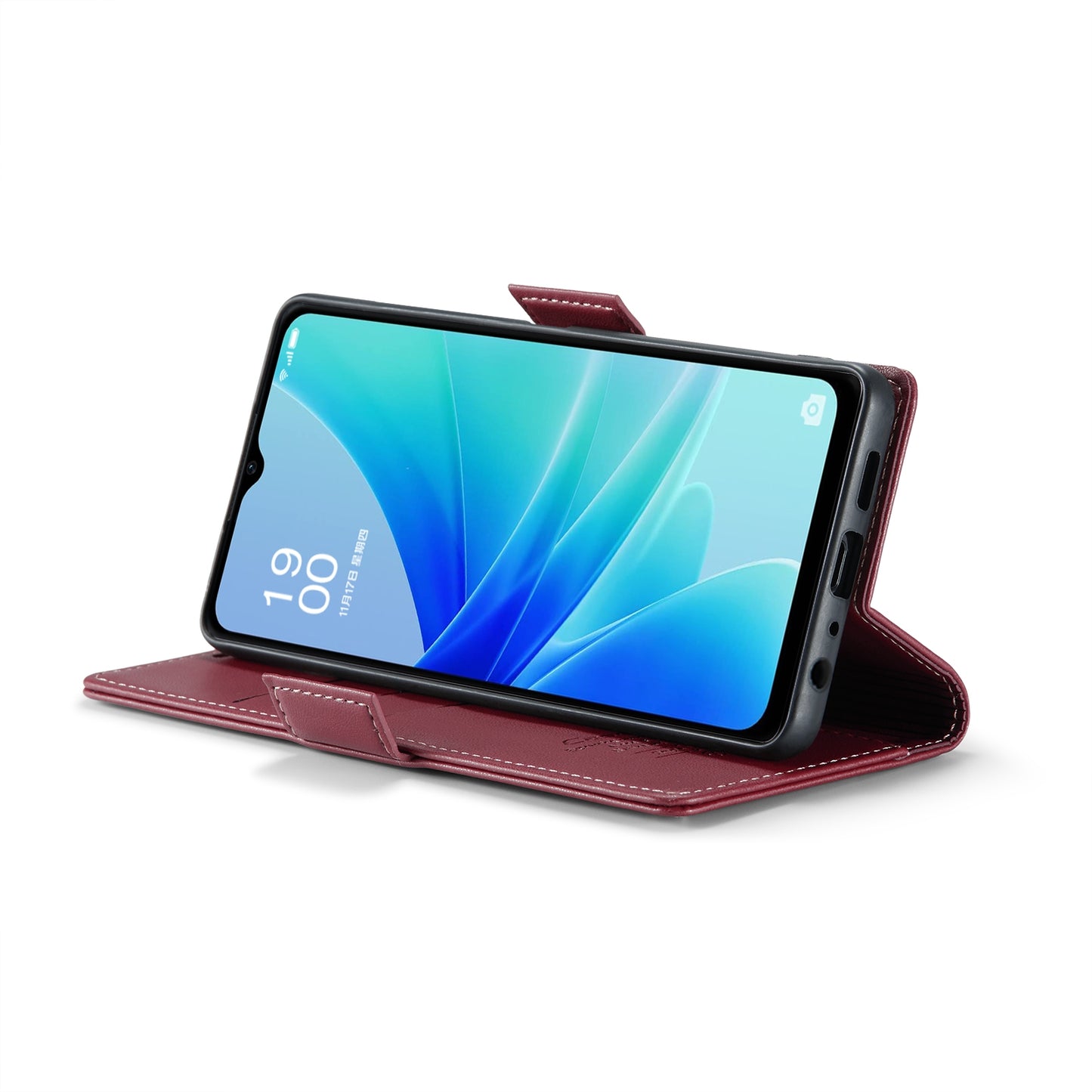 OPPO A77 4G Global Leather Wallet Case - RFID Blocking, Stand Function, Card Slots