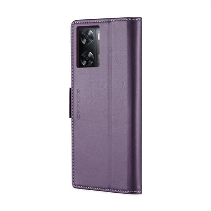 OPPO A57e 4G Leather Wallet Case - RFID Blocking, Stand Function, Card Slots