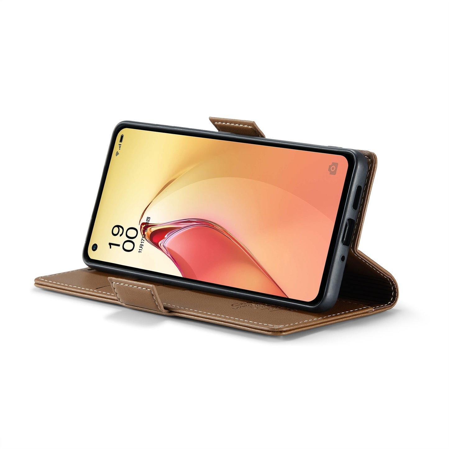 OPPO Reno8 Pro 5G Global Leather Wallet Case - RFID Blocking, Stand Function, Card Slots