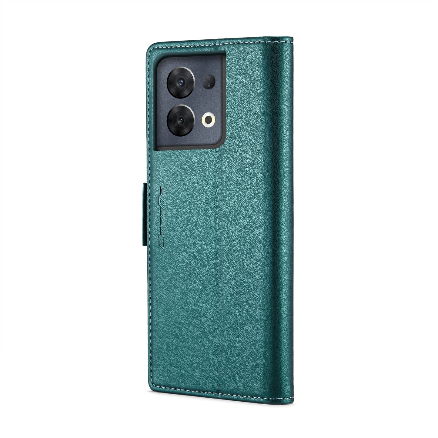 OPPO Reno8 Pro 5G Global Leather Wallet Case - RFID Blocking, Stand Function, Card Slots