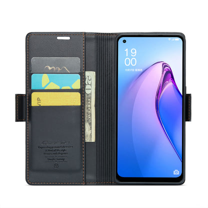 OPPO F21 Pro 5G Global Leather Wallet Case - RFID Blocking, Stand Function, Card Slots