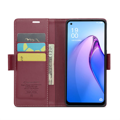 OPPO F21 Pro 5G Global Leather Wallet Case - RFID Blocking, Stand Function, Card Slots