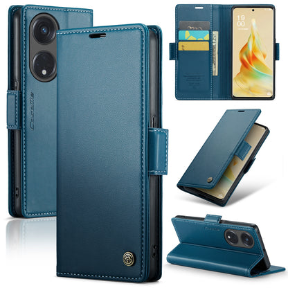 OPPO A1 Pro 5G Leather Wallet Case - RFID Blocking, Stand Function, Card Slots