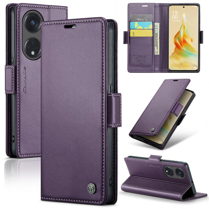 OPPO A1 Pro 5G Leather Wallet Case - RFID Blocking, Stand Function, Card Slots