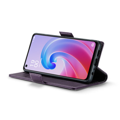 OPPO A76 4G Leather Wallet Case - RFID Blocking, Stand Function, Card Slots