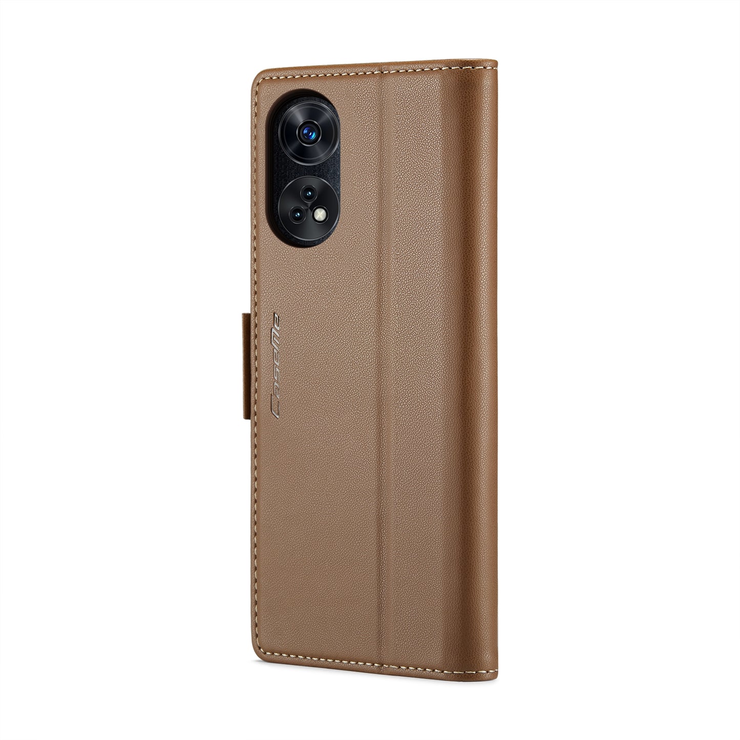 OPPO Reno8 T 4G Leather Wallet Case - RFID Blocking, Stand Function, Card Slots