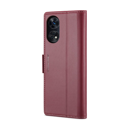 OPPO Reno8 T 4G Leather Wallet Case - RFID Blocking, Stand Function, Card Slots