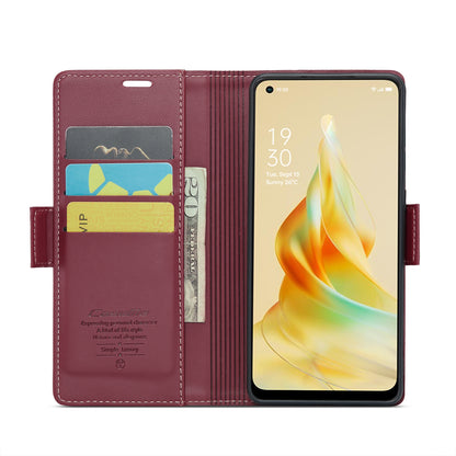 OPPO Reno8 T 4G Leather Wallet Case - RFID Blocking, Stand Function, Card Slots