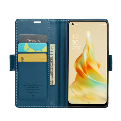 OPPO Reno8 T 4G Leather Wallet Case - RFID Blocking, Stand Function, Card Slots
