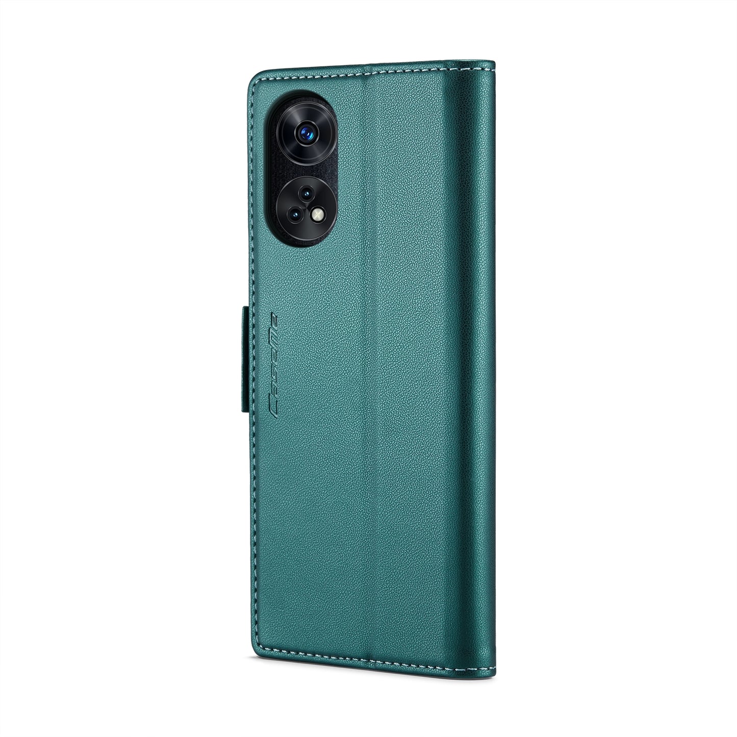 OPPO Reno8 T 4G Leather Wallet Case - RFID Blocking, Stand Function, Card Slots