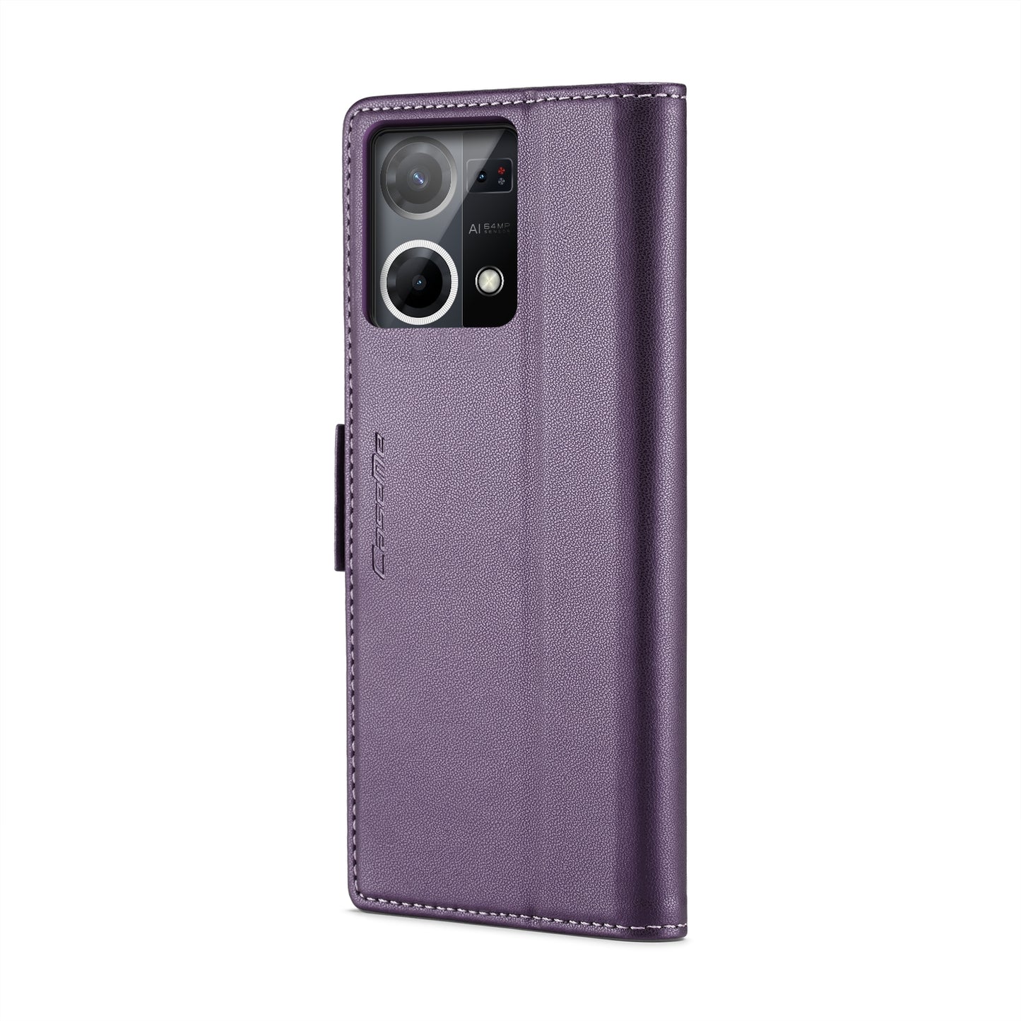 OPPO F21 Pro 4G Leather Wallet Case - RFID Blocking, Stand Function, Card Slots