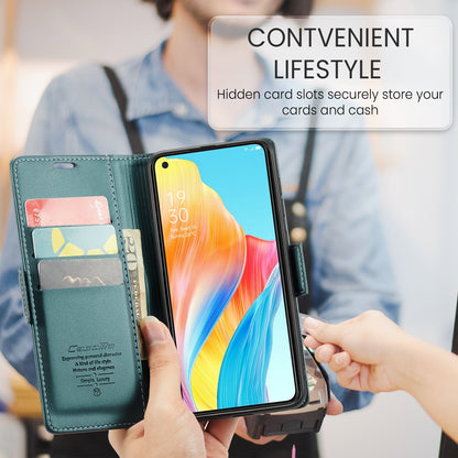 OPPO A78 4G Leather Wallet Case - RFID Blocking, Stand Function, Card Slots