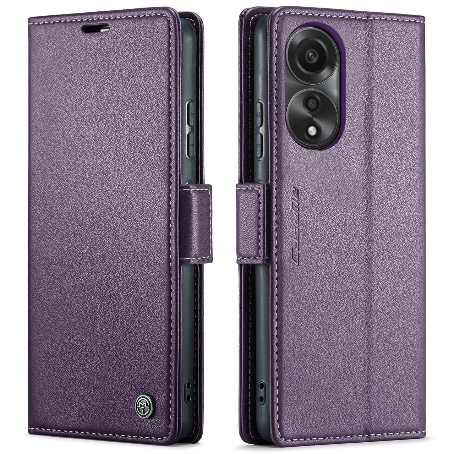 OPPO A78 4G Leather Wallet Case - RFID Blocking, Stand Function, Card Slots