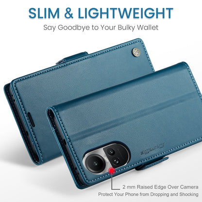 OPPO Reno10 5G Global Leather Wallet Case - RFID Blocking, Stand Function, Card Slots