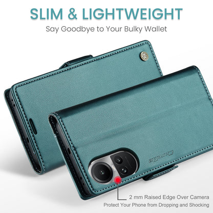 OPPO Reno10 Pro Global Leather Wallet Case - RFID Blocking, Stand Function, Card Slots