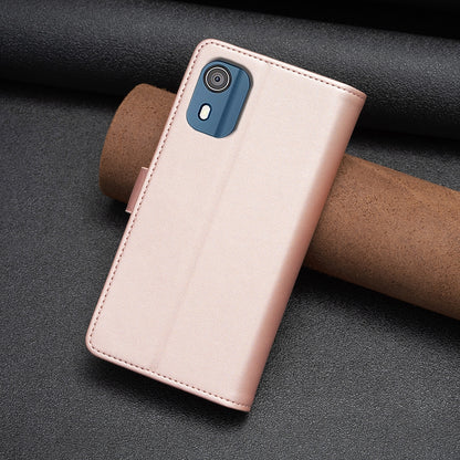 Nokia C02 Leather Flip Wallet Phone Case with 9 Card Slots, Zipper Compartment, and Adjustable Stand