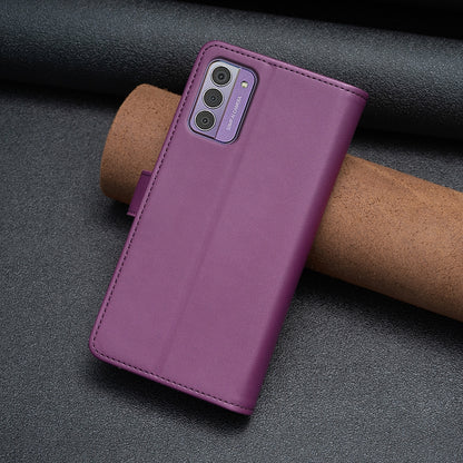 Nokia G310 Leather Flip Wallet Phone Case with 9 Card Slots, Zipper Compartment, and Adjustable Stand