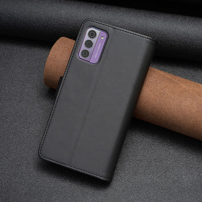 Nokia G310 Leather Flip Wallet Phone Case with 9 Card Slots, Zipper Compartment, and Adjustable Stand