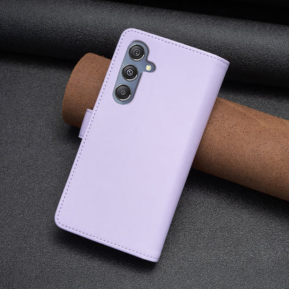 Samsung Galaxy M34 5G Leather Flip Wallet Phone Case with 9 Card Slots, Zipper Compartment, and Adjustable Stand