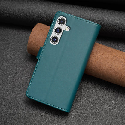 Samsung Galaxy A15 Leather Flip Wallet Phone Case with 9 Card Slots, Zipper Compartment, and Adjustable Stand