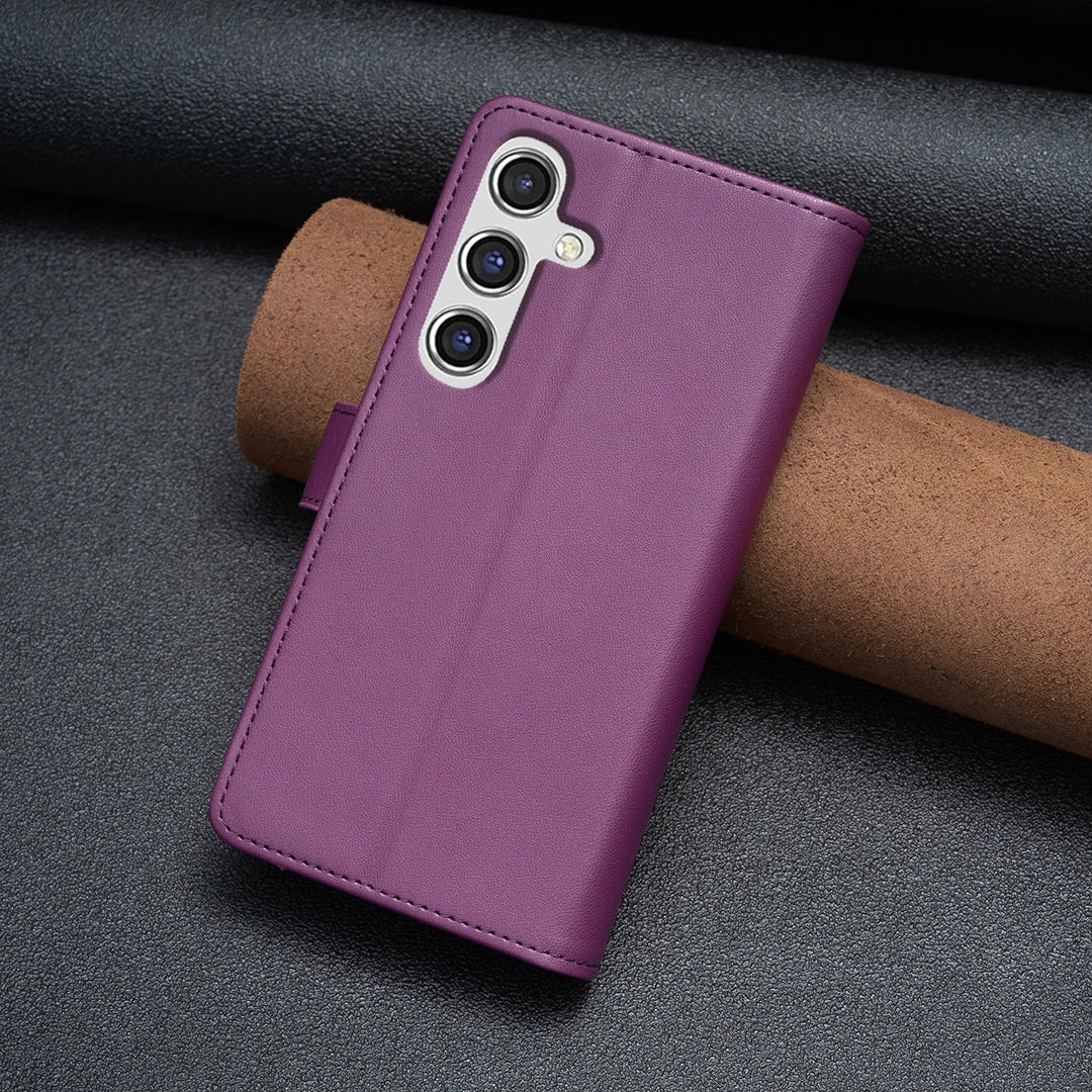 Samsung Galaxy A15 Leather Flip Wallet Phone Case with 9 Card Slots, Zipper Compartment, and Adjustable Stand