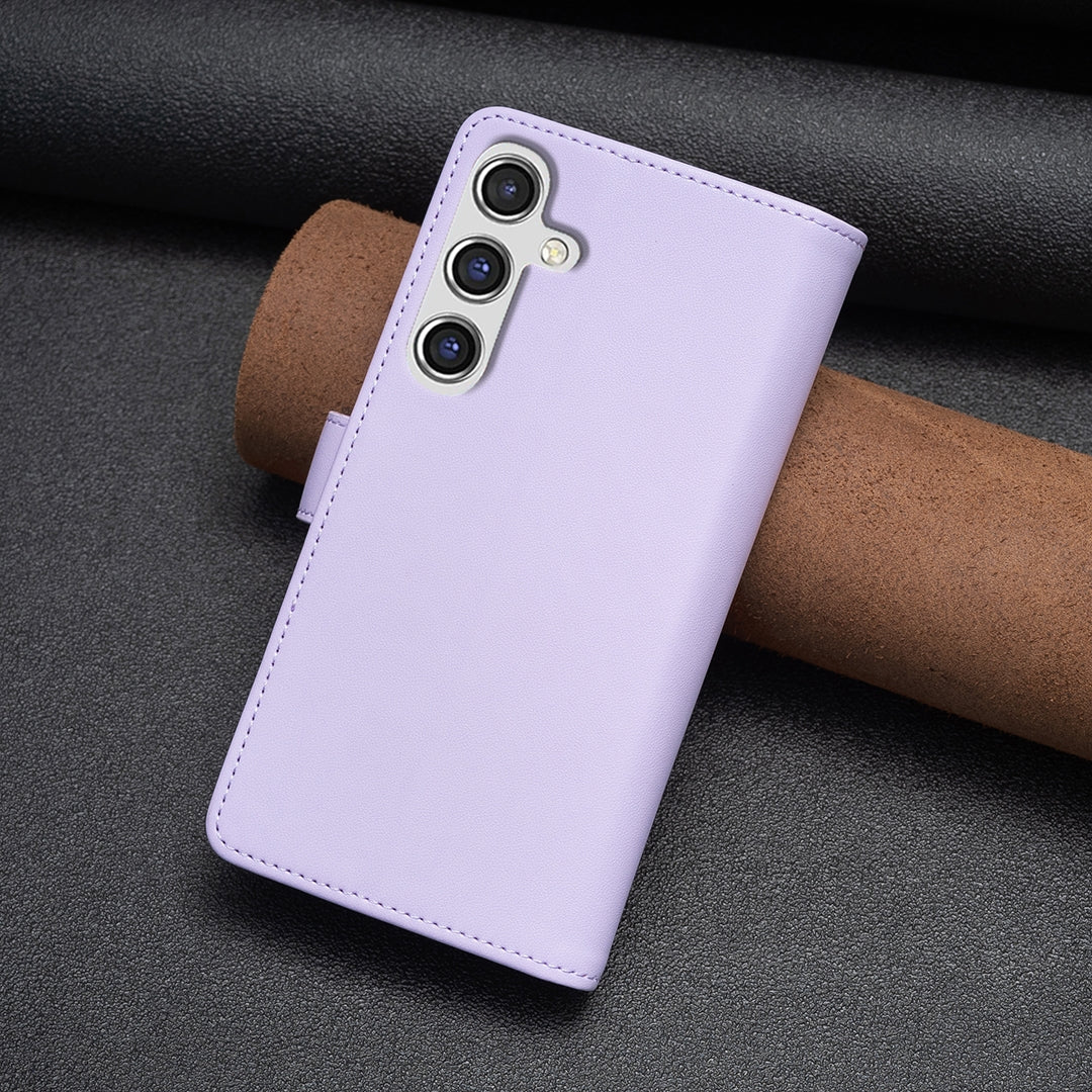 Samsung Galaxy A15 Leather Flip Wallet Phone Case with 9 Card Slots, Zipper Compartment, and Adjustable Stand