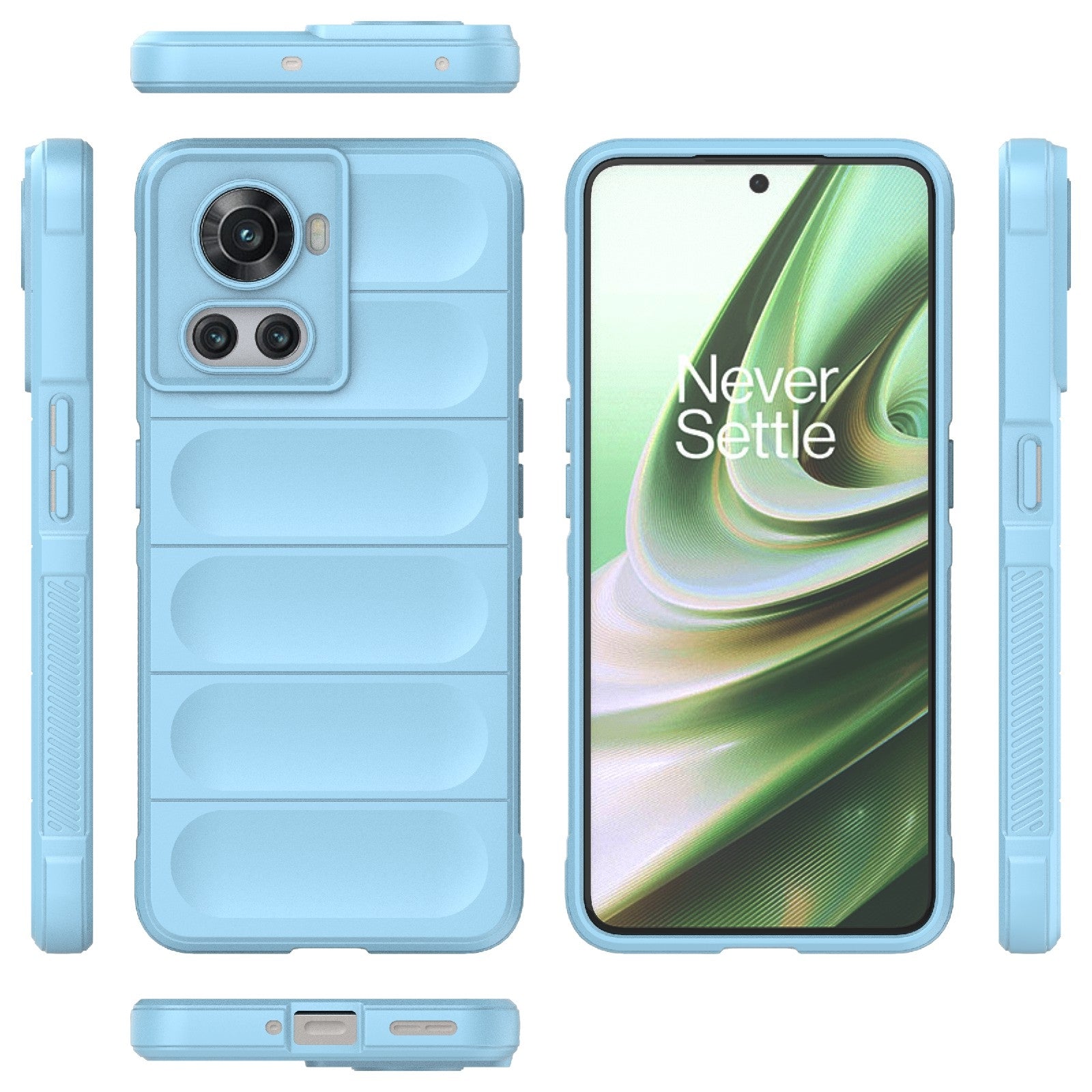 OnePlus 10R 5G Global Magic Shield Phone Case – Durable TPU + Flannel, Stylish Protection, Brightly Coloured, Wear-Resistant-buycases.co.uk