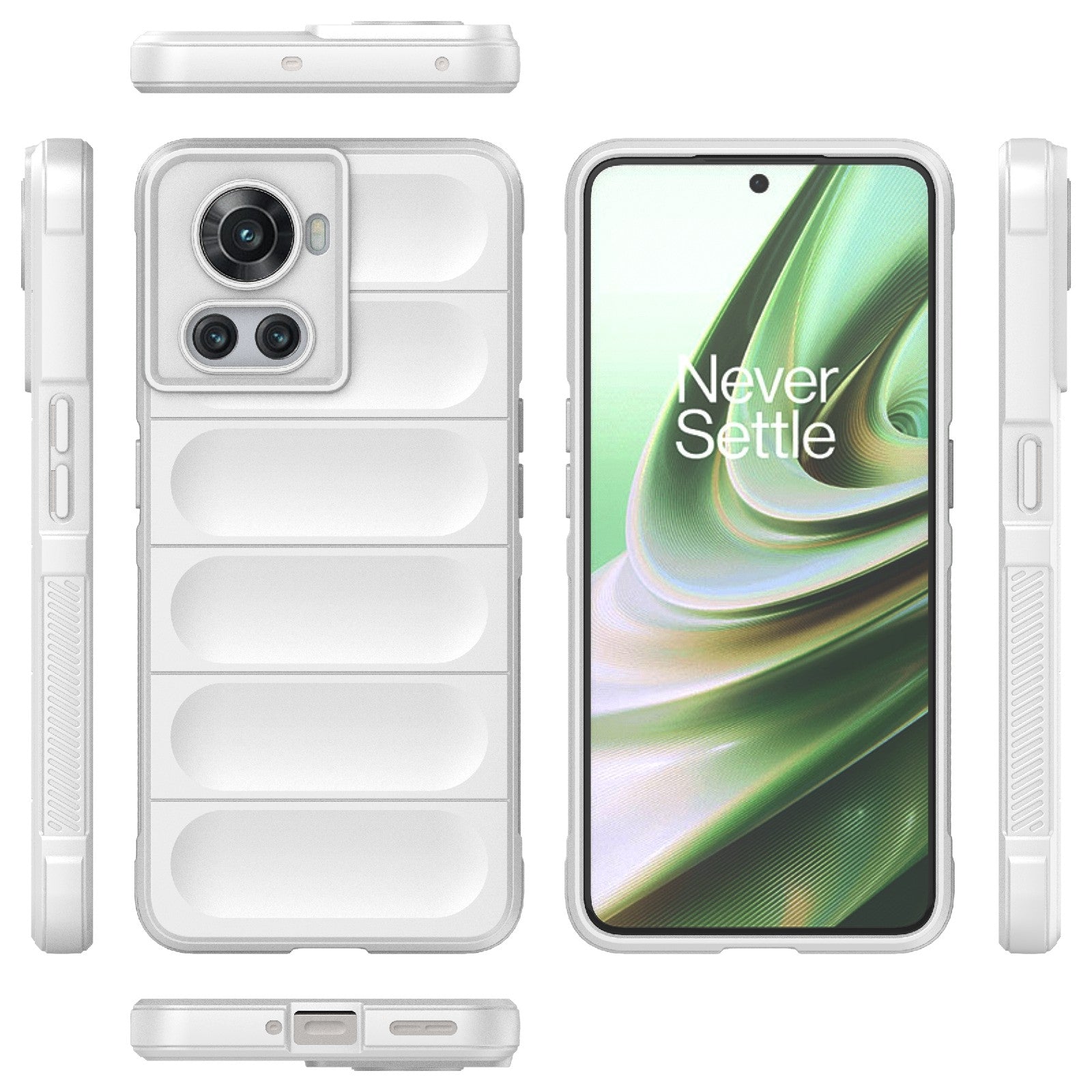 OnePlus 10R 5G Global Magic Shield Phone Case – Durable TPU + Flannel, Stylish Protection, Brightly Coloured, Wear-Resistant-buycases.co.uk