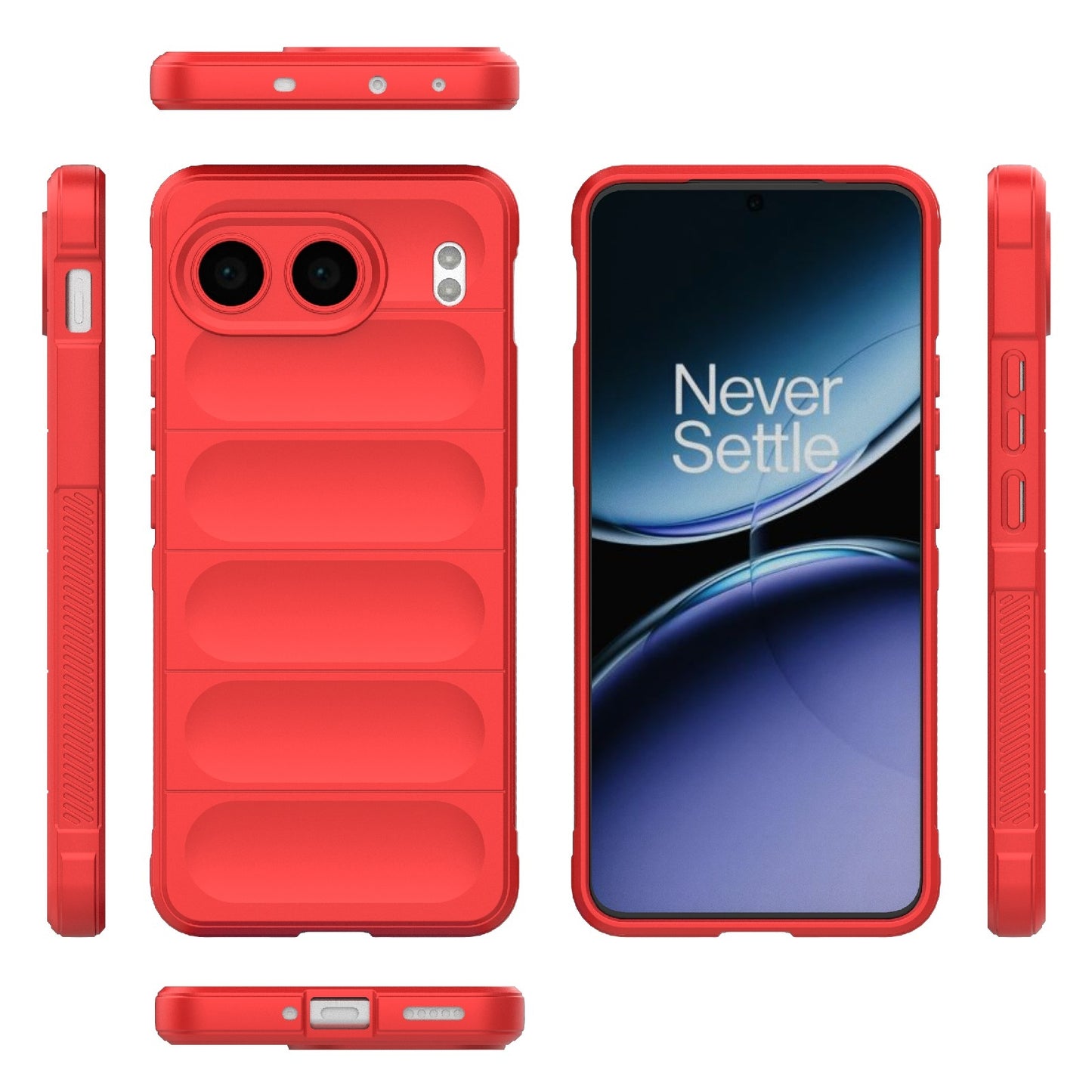 OnePlus Nord 4 5G Global Magic Shield Phone Case – Durable TPU + Flannel, Stylish Protection, Brightly Coloured, Wear-Resistant-buycases.co.uk