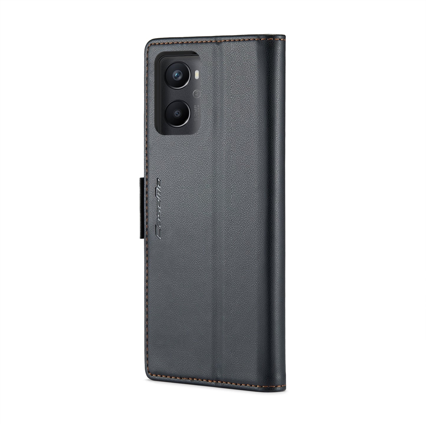 Realme 9i 4G Leather Wallet Case - RFID Blocking, Stand Function, Card Slots