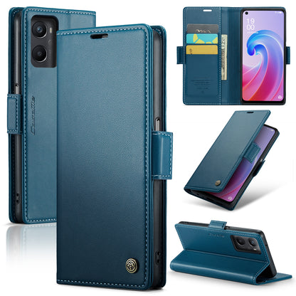 Realme 9i 4G Leather Wallet Case - RFID Blocking, Stand Function, Card Slots