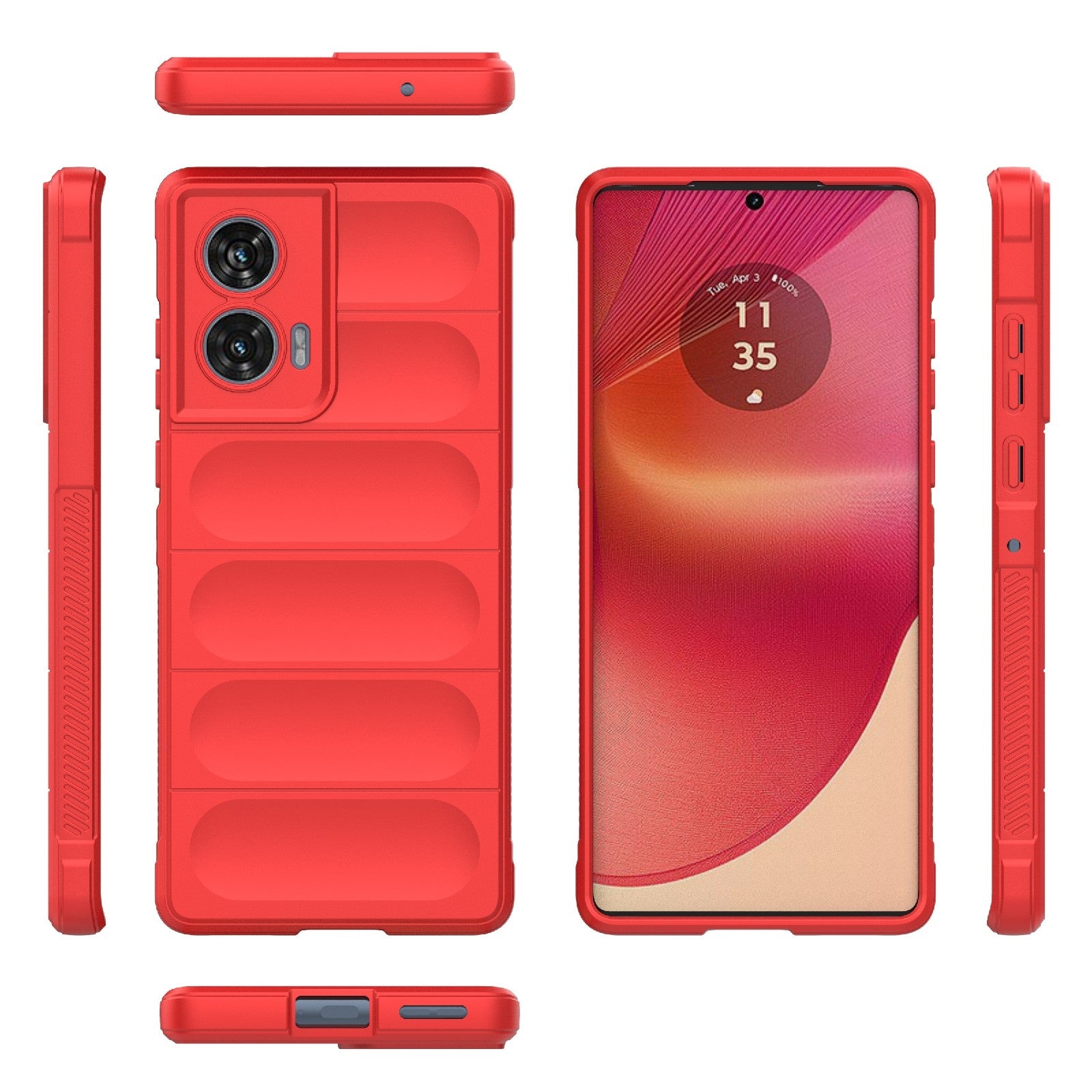 Motorola Edge 50 Fusion 5G Global Magic Shield Phone Case – Durable TPU + Flannel, Stylish Protection, Brightly Coloured, Wear-Resistant-buycases.co.uk