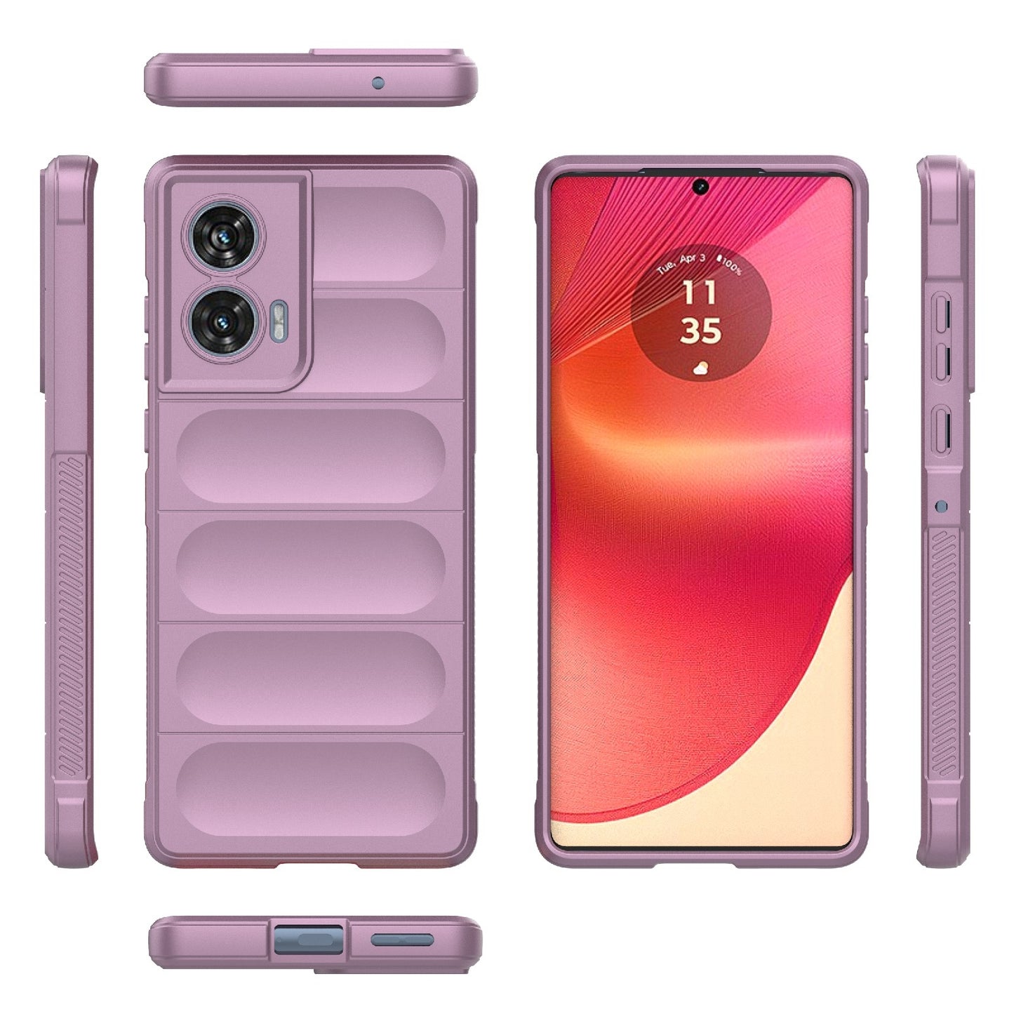 Motorola Edge 50 Fusion 5G Global Magic Shield Phone Case – Durable TPU + Flannel, Stylish Protection, Brightly Coloured, Wear-Resistant-buycases.co.uk