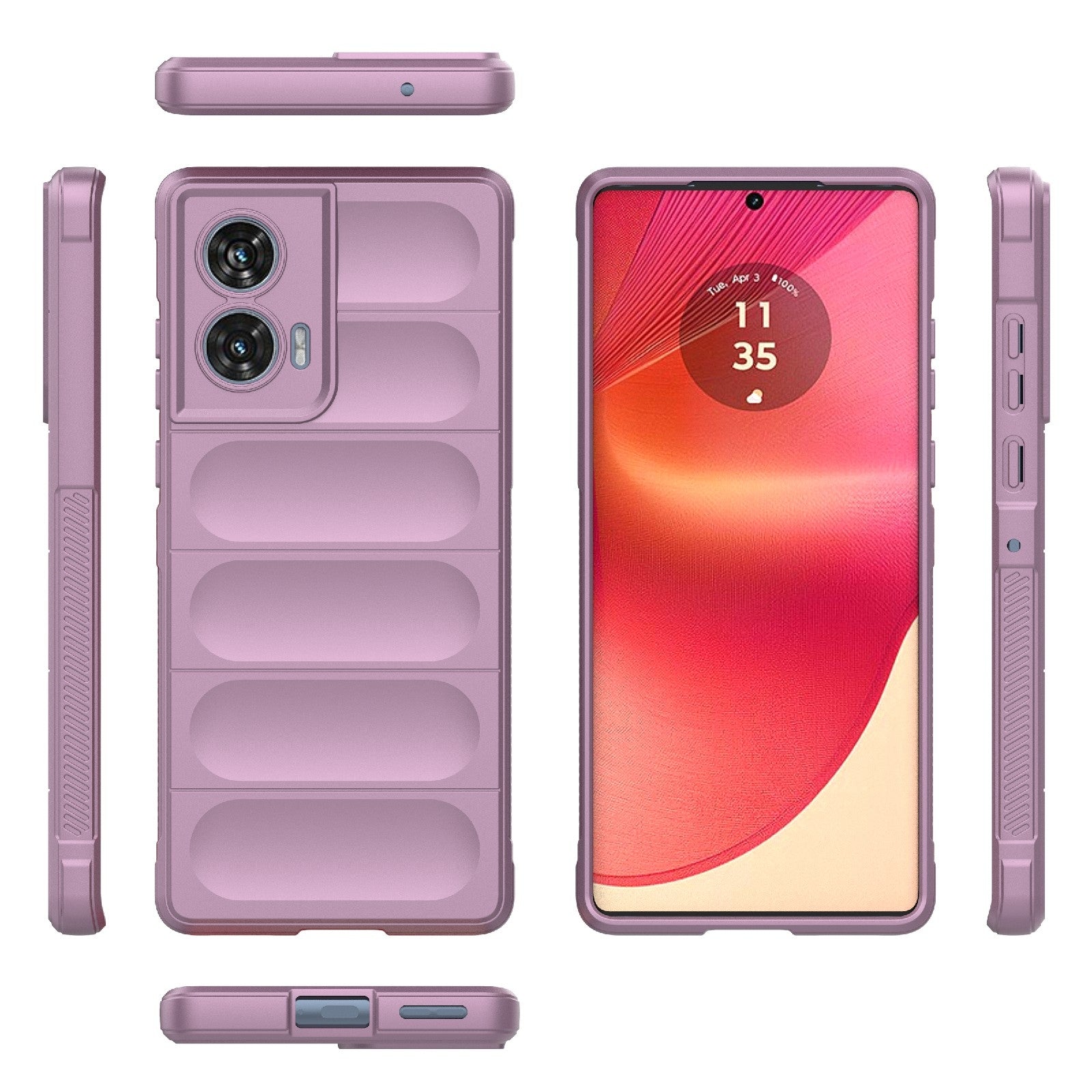 Motorola Edge 50 Fusion 5G Global Magic Shield Phone Case – Durable TPU + Flannel, Stylish Protection, Brightly Coloured, Wear-Resistant-buycases.co.uk