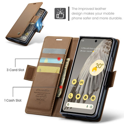 Google Pixel Fold Leather Wallet Case - RFID Blocking, Stand Function, Card Slots