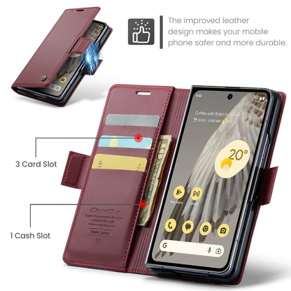 Google Pixel Fold Leather Wallet Case - RFID Blocking, Stand Function, Card Slots