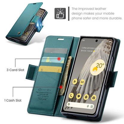 Google Pixel Fold Leather Wallet Case - RFID Blocking, Stand Function, Card Slots