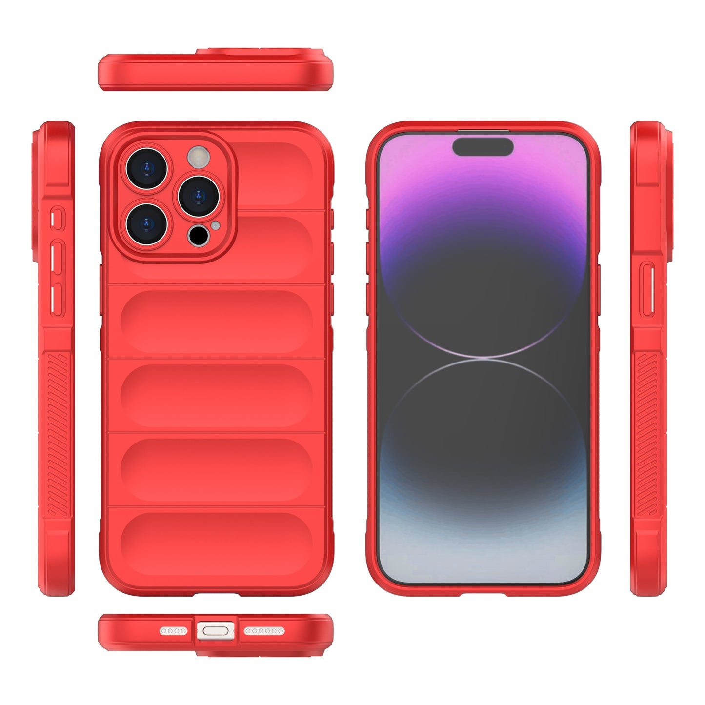 iPhone 15 Pro Max Magic Shield Phone Case – Durable TPU + Flannel, Stylish Protection, Brightly Coloured, Wear-Resistant-buycases.co.uk