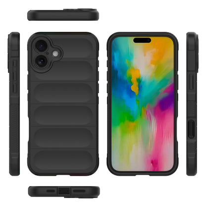 iPhone 16 Plus Magic Shield Phone Case – Durable TPU + Flannel, Stylish Protection, Brightly Coloured, Wear-Resistant-buycases.co.uk
