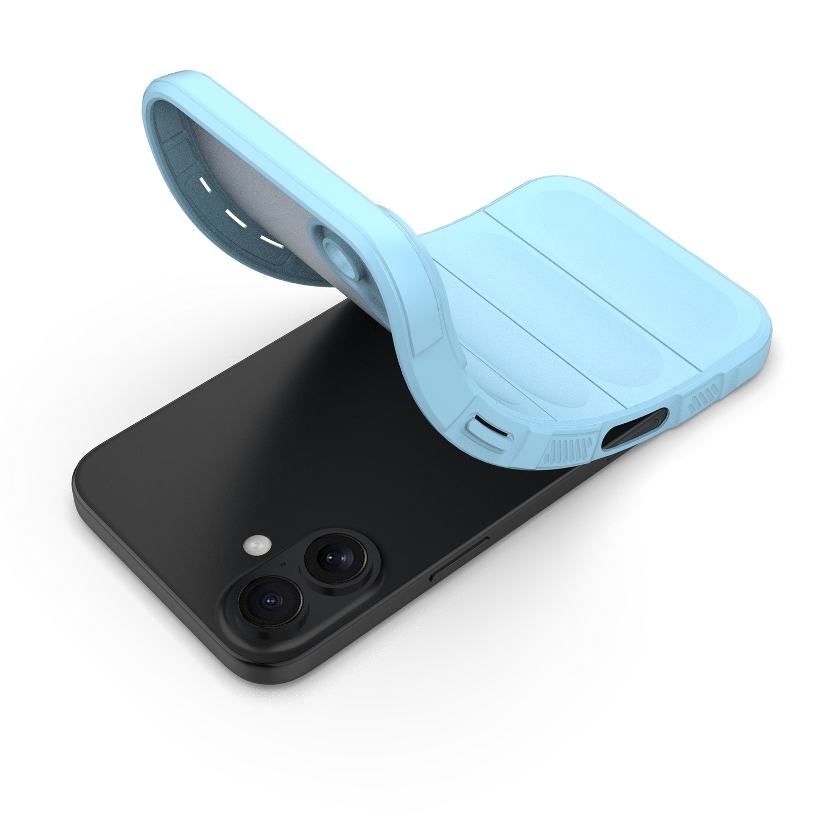 iPhone 16 Plus Magic Shield Phone Case – Durable TPU + Flannel, Stylish Protection, Brightly Coloured, Wear-Resistant-buycases.co.uk