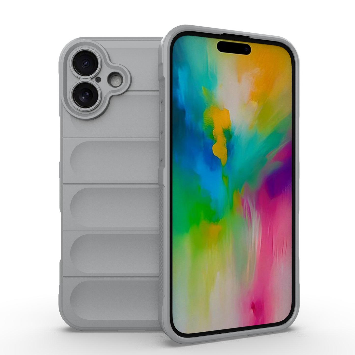 iPhone 16 Plus Magic Shield Phone Case – Durable TPU + Flannel, Stylish Protection, Brightly Coloured, Wear-Resistant-buycases.co.uk