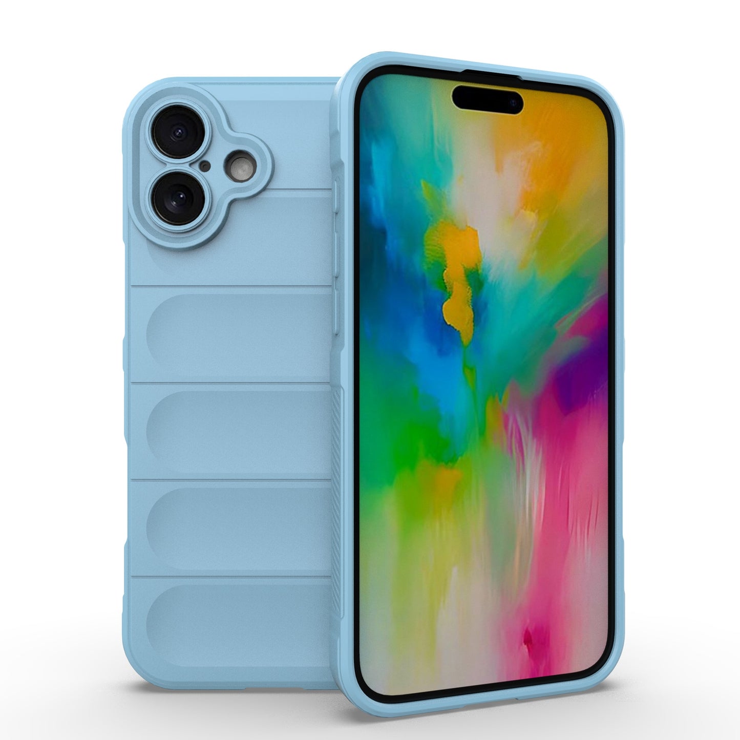 iPhone 16 Plus Magic Shield Phone Case – Durable TPU + Flannel, Stylish Protection, Brightly Coloured, Wear-Resistant-buycases.co.uk