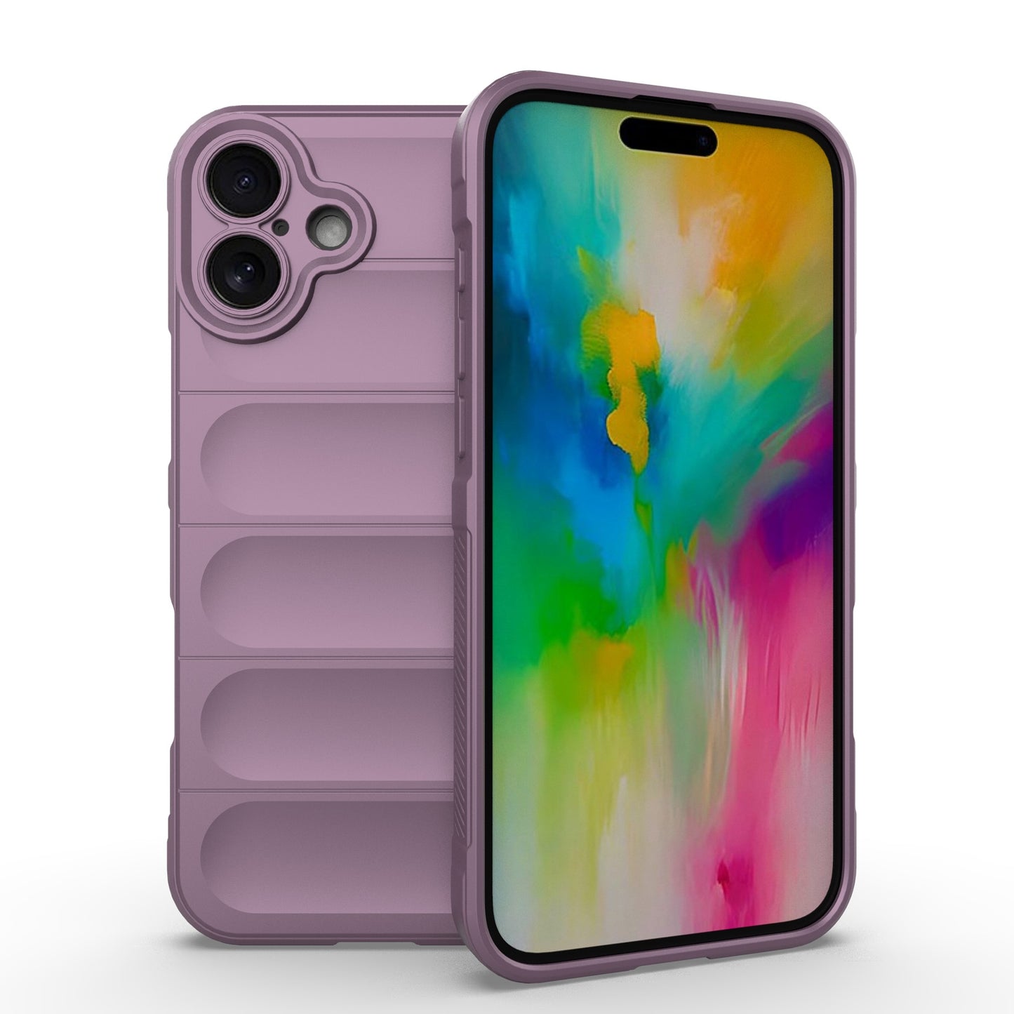 iPhone 16 Plus Magic Shield Phone Case – Durable TPU + Flannel, Stylish Protection, Brightly Coloured, Wear-Resistant-buycases.co.uk