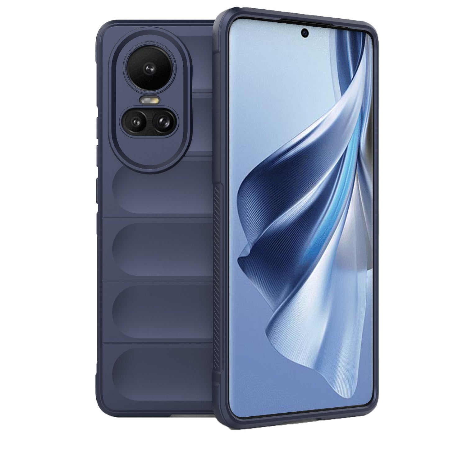 OPPO Reno10 5G Global Magic Shield Phone Case - Durable TPU + Flannel, Stylish Protection, Brightly Coloured, Wear-Resistant-buycases.co.uk