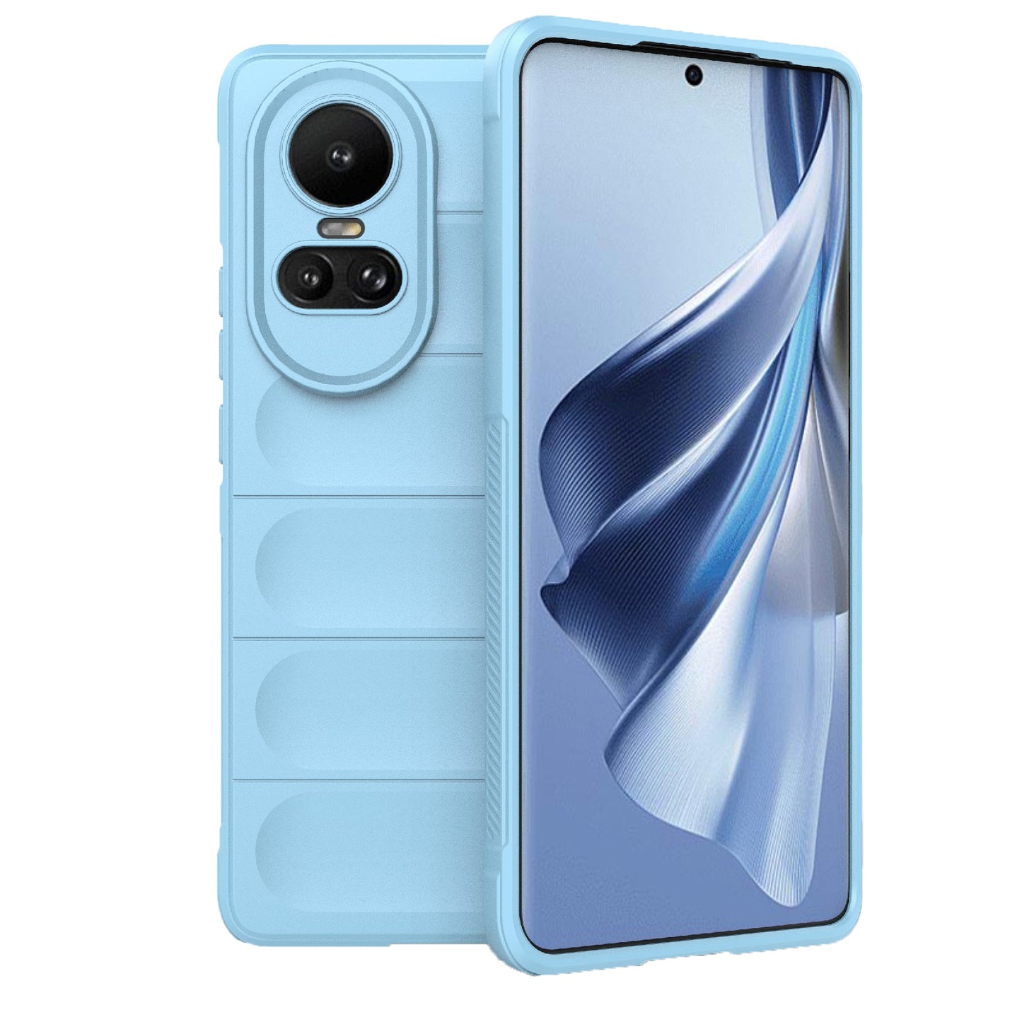 OPPO Reno10 5G Global Magic Shield Phone Case - Durable TPU + Flannel, Stylish Protection, Brightly Coloured, Wear-Resistant-buycases.co.uk