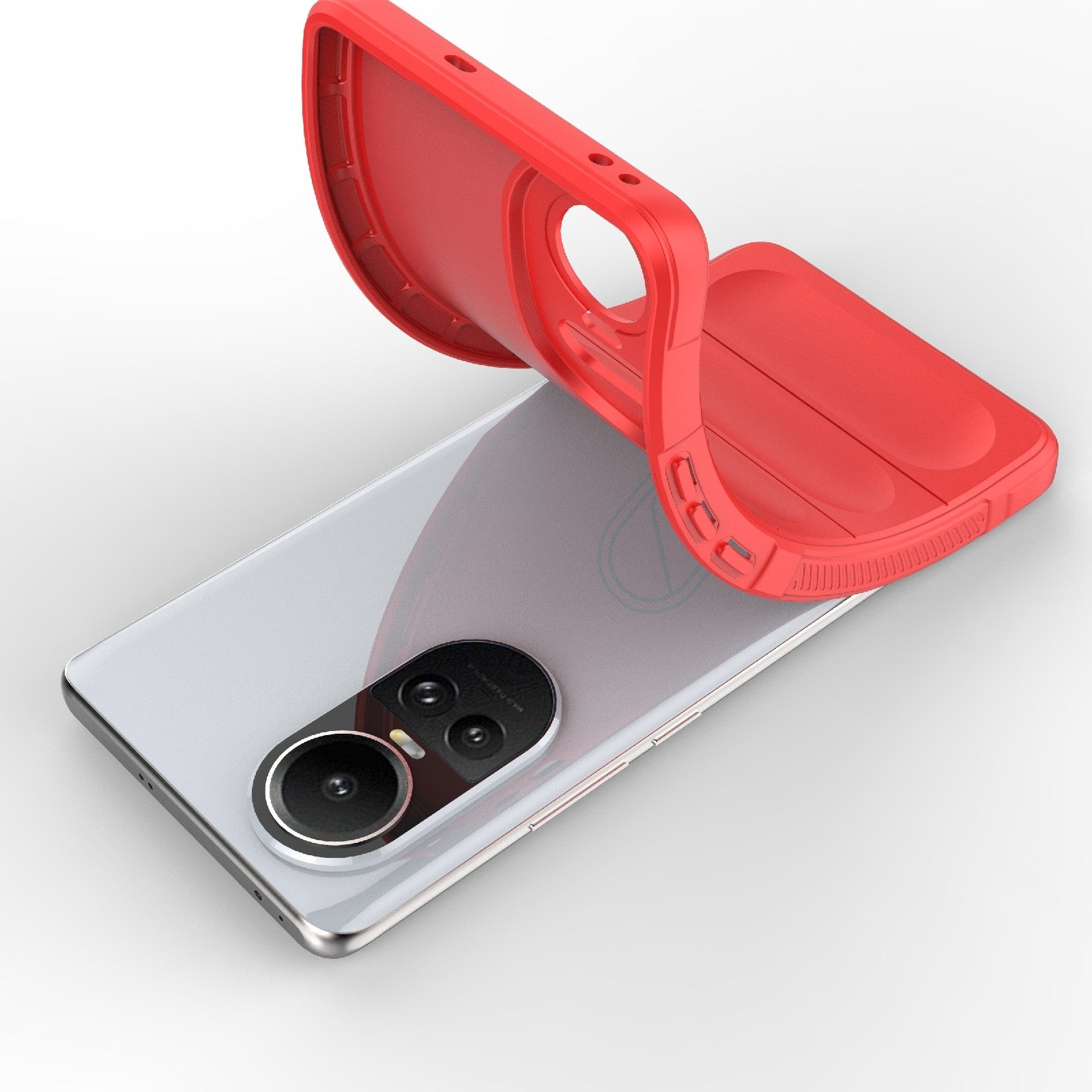 OPPO Reno10 5G Global Magic Shield Phone Case - Durable TPU + Flannel, Stylish Protection, Brightly Coloured, Wear-Resistant-buycases.co.uk