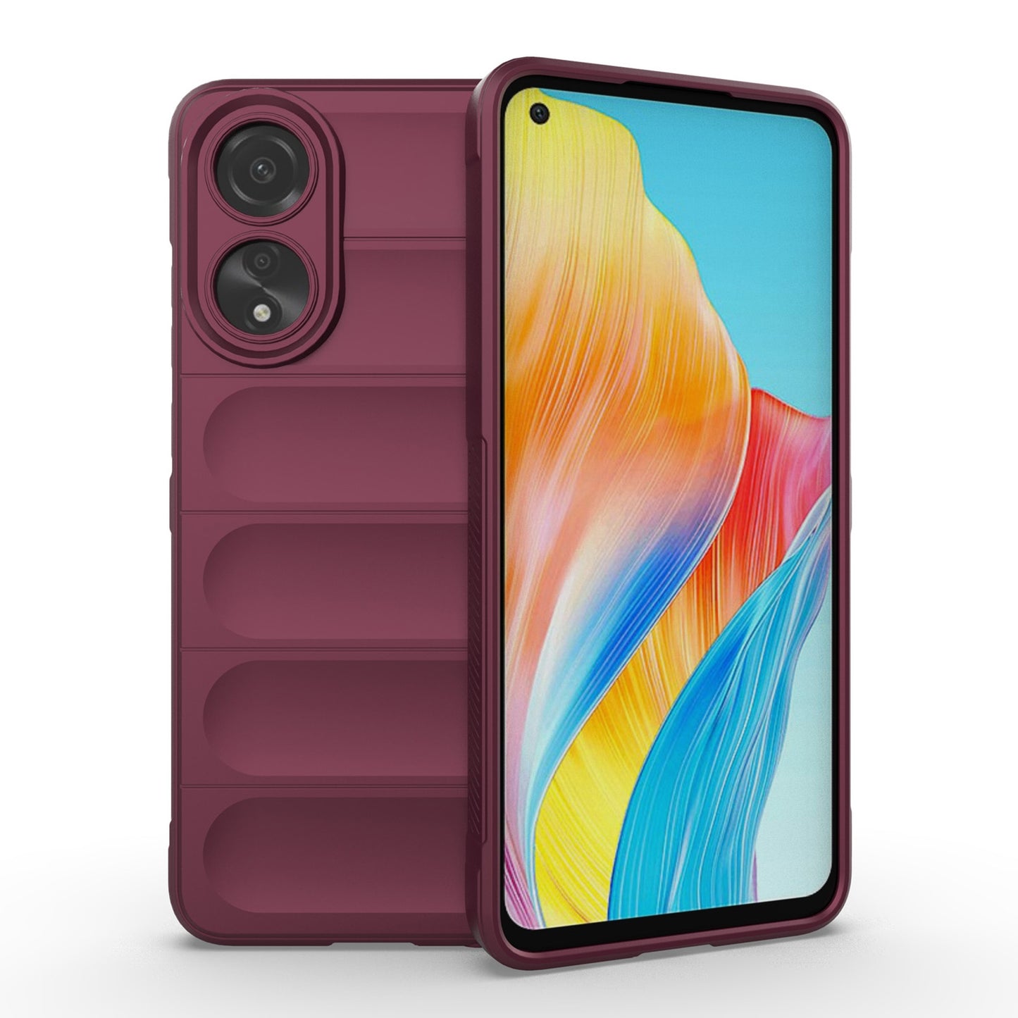 OPPO A78 4G Global Magic Shield Phone Case - Durable TPU + Flannel, Stylish Protection, Brightly Coloured, Wear-Resistant-buycases.co.uk